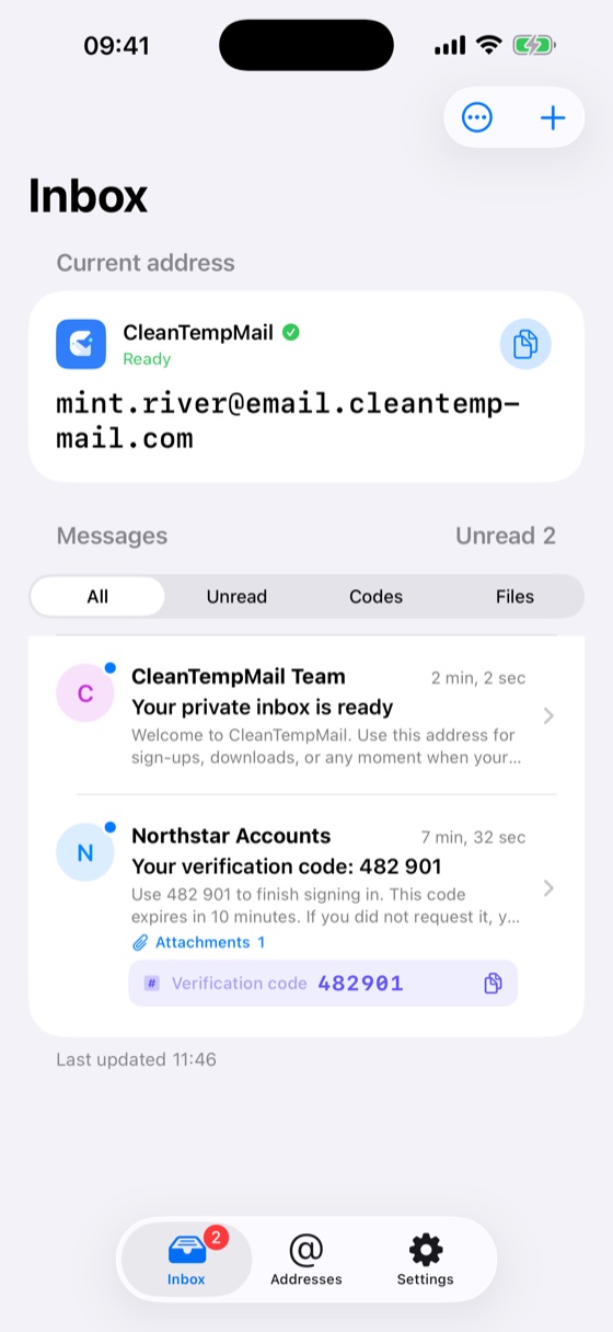 iOS app